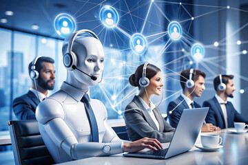 AI in customer service with chatbots and virtual agents