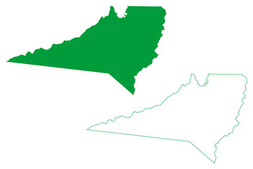 Envira municipality (Amazonas state, Municipalities of Brazil, Federative Republic of Brazil) map vector illustration, scribble sketch Envira map