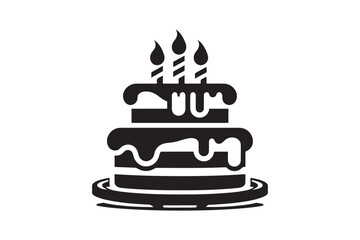 Birthday Cake silhouette vector 208.eps