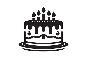Birthday Cake silhouette vector 215.eps