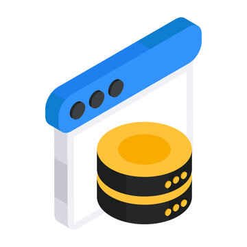 Creative design icon of web data 

