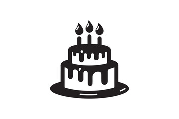 Birthday Cake silhouette vector 216.eps