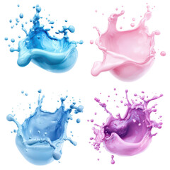 Colorful Iridescent Soap Bubble Splashes: A Vibrant Display of Nature's Artistry