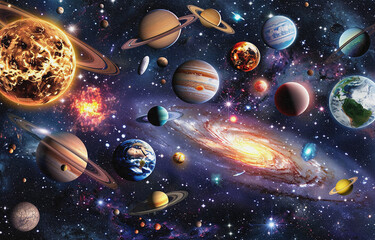 Oil painting, color block graphic combination, gold, decoration, animals, flowers, lines, shading, texture, three-dimensional art, modern luxury, simplicity, gold background, fashion modern art wall,