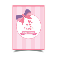 Baby Shower Invitation Card Illustration