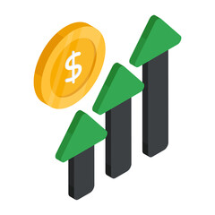Premium download icon of financial chart

