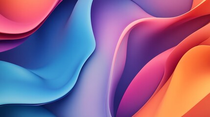 Abstract Colorful Fluid Shapes Background Design