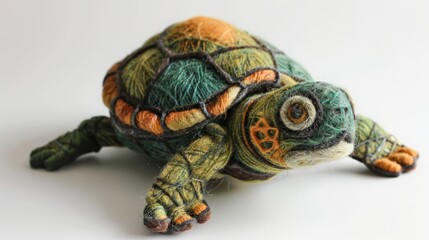 turtle made of wool.