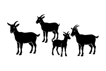 Goat Silhouettes.