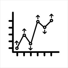 Graphs and charts web line icon. data elements, bars and pies, diagrams for business infographics. statistical and analytical data visualization. vector illustration