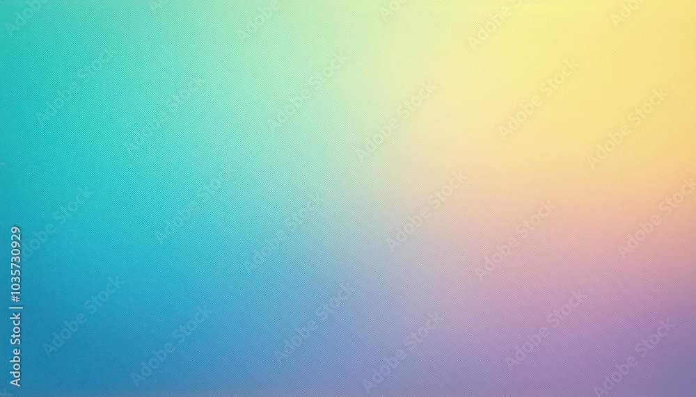 Poster soft gradient mesh background. pastel yellow to teal blue ombre with fine textured detail, perfect f
