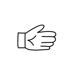 hand symbol line icon