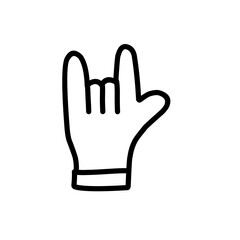 hand symbol line icon
