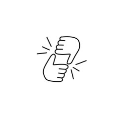 hand symbol line icon