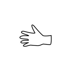 hand symbol line icon