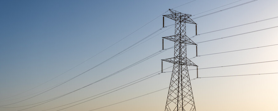 Electric Towers Against the Sky