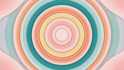 Naklejka premium A digital abstract artwork featuring circle geometric