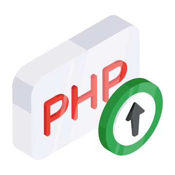 Perfect design icon of php 

