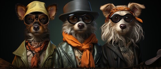 Stylish Pets Dressed Up for a Special Occasion