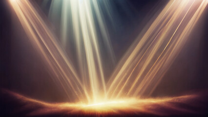 Rays of light emanating from top left light source isolated on transparent background. Light beam overlay, rich colors, highly detailed, deep aesthetic, mystical, cinematic, beautiful scenic, ambient.