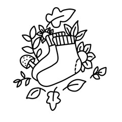  illustration of an abstract floral background