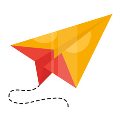 Editable design icon of paper plane

