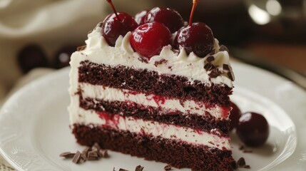 Black Forest Cake Slice.