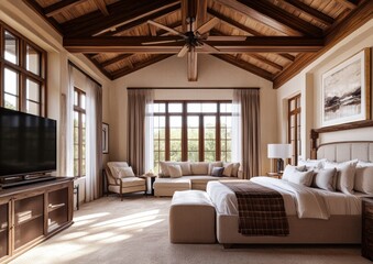 Luxury Bedroom Interior.