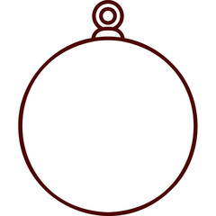 christmas ball outline