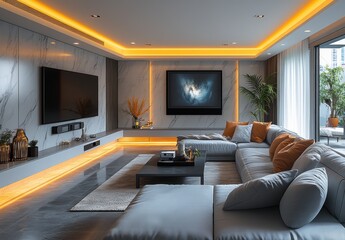 Modern Living Room.