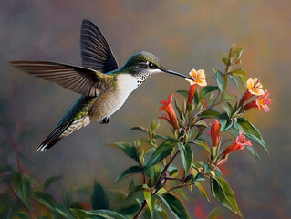 Fototapeta premium hummingbird in flight