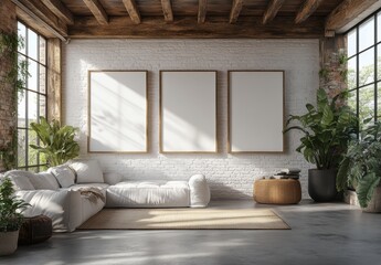 Fototapeta premium Modern Loft Interior.