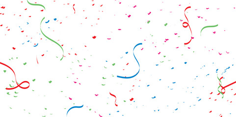 Confetti abstract seamless background template design. Colorful ribbon luxury greeting 
confetti pattern.