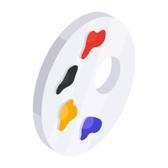 Perfect design icon of color palette 

