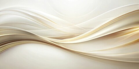 Abstract white background with smooth curves and layered textures exudes elegance and sophistication