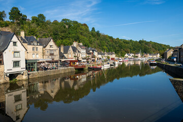 Fototapeta premium The port at Dinan, Brittany, France