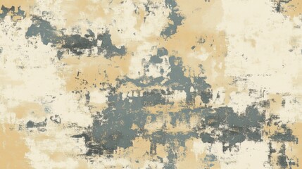 Fototapeta premium Distressed beige overlay with a random pattern and gradient background, creating a textured and weathered look. Perfect for adding depth to designs, banners, or wallpapers. 