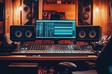 Fototapeta premium Global Financial Overview. AI generated illustration.