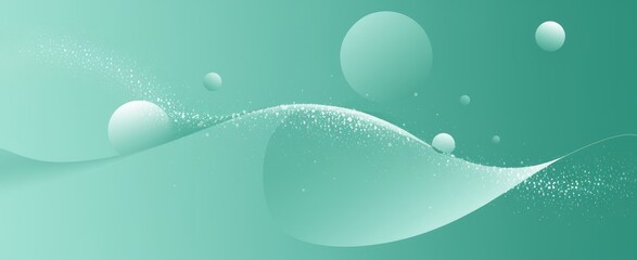 Soft Mint Gradient Flowing Background