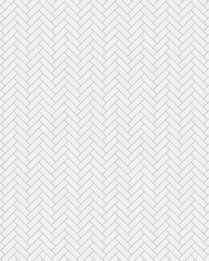 Naklejka premium metro tile white modern fishbone style