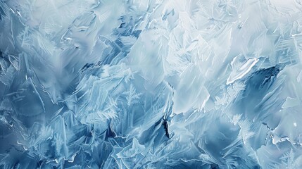 Fototapeta premium Abstract Winter Background with Icy Fluid Shapes in Pale Blue and Silver for Digital Art and Print Designs