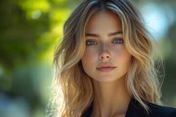 Naklejka premium portrait of a woman