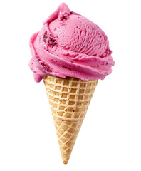 ice cream cone on transparent background