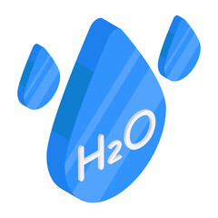 A beautiful design icon of water 

