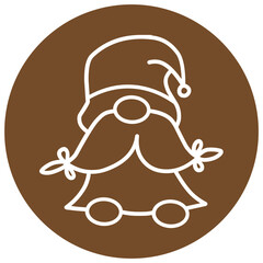 Minimalist Gnome Illustration