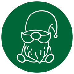 Minimalist Gnome Illustration