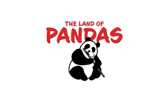 Clean Asian Animated Title Intro with Panda