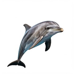 Fototapeta premium dolphin isolated on white background