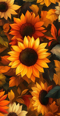fall sunflowers 