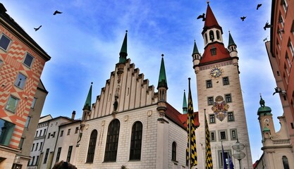 Obraz premium Old town hall in Munich, Germany